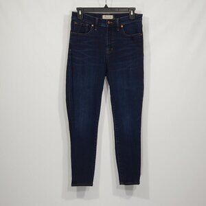 Madewell Jeans  9" Hi Rise Skinny  Dark Wash  Women's Size 28"